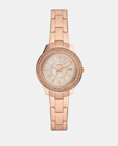 Stella ES5136 розовые женские часы из стали Fossil, розовый