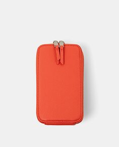 Оранжевая сумка для мобильного телефона на молнии и съемным ремнем через плечо Esprit, оранжевый