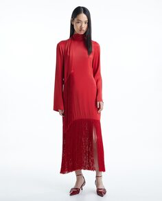 Платье с бахромой Sfera, красный (Sfera)