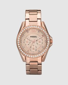Женские часы Fossil ES2811 Riley Fossil, розовый