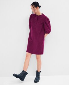 Короткое простое платье Gap, фиолетовый
