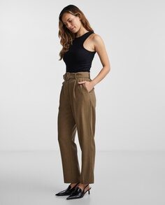 Женские прямые брюки Yas, светло-коричневый Y.A.S