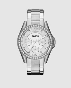 Женские часы Fossil ES3202 Riley Fossil, серебро