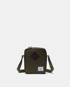Зеленая сумка через плечо Mini Heritage с застежкой-молнией Herschel, зеленый