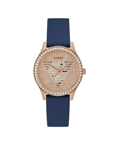 Женские часы Lady idol GW0530L3 с силиконовым ремешком и синим ремешком Guess, синий