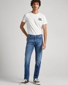 Голубые мужские джинсы Hatch slim Pepe Jeans, светло-синий