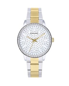 Женские часы Eclipse 38 мм из стали RA578203 с ремешком из двухцветного золота Radiant, серебро