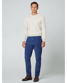 Обычные мужские брюки с пятью карманами синего цвета Hackett, синий