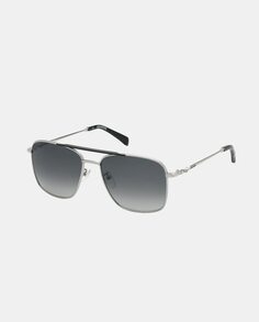Солнцезащитные очки из серебристого металла с двойной перемычкой Zadig &amp; Voltaire, серебро
