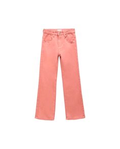 Расклешенные брюки с пятью карманами для девочки Dadati, коралловый