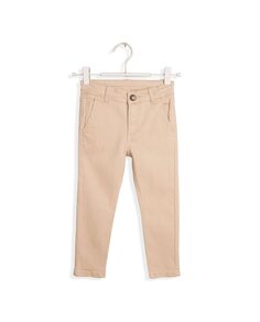 Однотонные брюки-чиносы для мальчика со шлевками для ремня на талии Dadati, коричневый