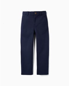Однотонные брюки-чиносы для мальчика с регулируемой талией Zippy, темно-синий