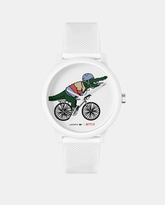 Lacoste 12.12 x Netflix 2011266 синие силиконовые мужские часы Lacoste, синий