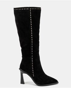 Женские кожаные ботинки с острым носком Alma en Pena, черный