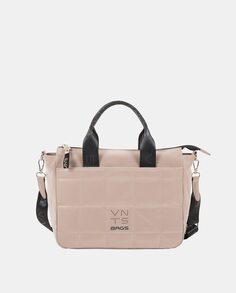 Многопозиционная сумка через плечо телесного цвета на молнии Ventis