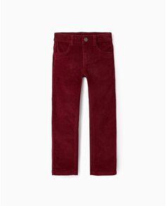 Вельветовые брюки чинос для мальчика с эластичной резинкой на талии Zippy, красный
