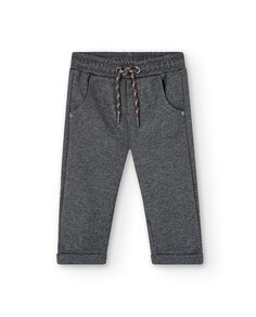 Базовые брюки для мальчика прямого кроя Boboli, светло-серый