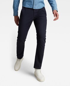 Мужские узкие брюки чинос Vetar синего цвета G-Star Raw, синий