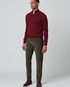 Обычные мужские пятикарманные брюки цвета хаки Hackett