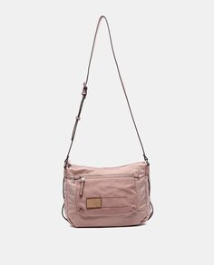 Женская сумка через плечо на молнии розового цвета Abbacino, розовый