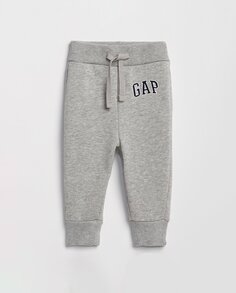 Брюки для мальчика с серым логотипом Gap, серый