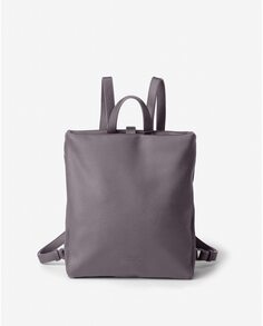 Рюкзак средней квадратной формы с эффектом кожи сиреневого цвета Slang, сиреневый