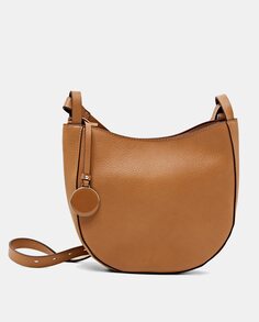 Маленькая сумка через плечо верблюжьего цвета с магнитной застежкой Esprit, коричневый