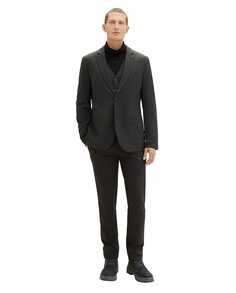 Мужские брюки чинос стандартного кроя темно-серого цвета Tom Tailor, темно-серый