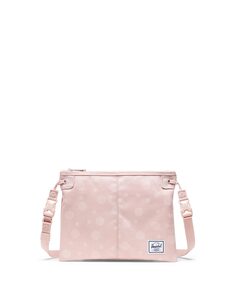 Женская сумка через плечо из розовой ткани на молнии Herschel, розовый