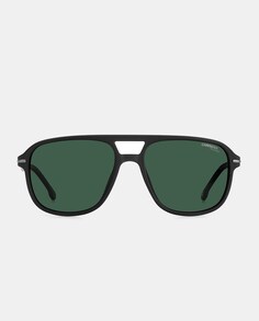 Мужские солнцезащитные очки-авиаторы черного цвета с поляризационными линзами Carrera, черный