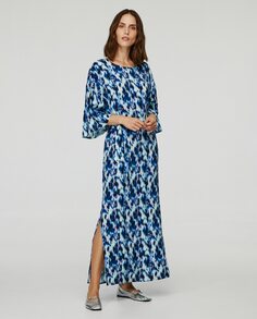 Женское платье с длинным рукавом 3/4 Object, синий
