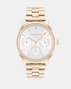 Многофункциональные женские часы Shimmer 25200178 из золотой стали Calvin Klein, золотой