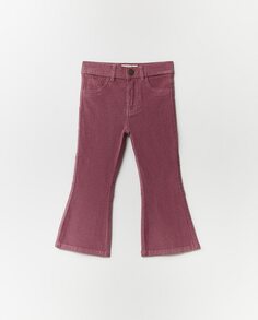 Расклешенные вельветовые брюки для девочки Sfera, розовый (Sfera)