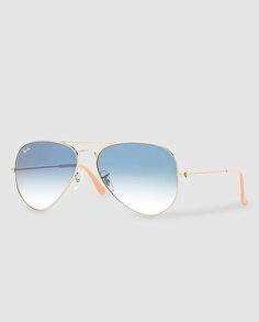 Золотистые солнцезащитные очки-авиаторы RB3025 Ray-Ban, золотой