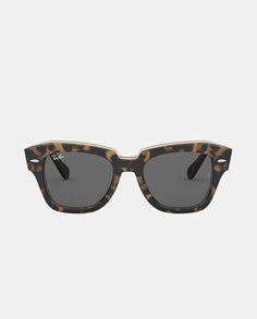 Квадратные солнцезащитные очки из ацетата 0RB2186 цвета «гавана» Ray-Ban, коричневый