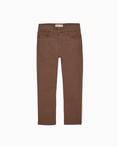 Коричневые брюки чинос для мальчика с регулируемой талией Zippy, коричневый