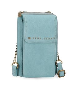 Синяя женская сумка через плечо с держателем для мобильного телефона Diane на молнии Pepe Jeans, синий