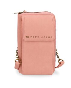 Женская сумка через плечо Diane с держателем для мобильного телефона розового цвета на молнии Pepe Jeans, розовый