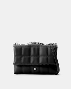 Маленькая черная сумка через плечо с мягкой подкладкой и несколькими ручками LT, черный