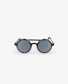 Круглые мужские солнцезащитные очки из ацетата Scalpers, черный
