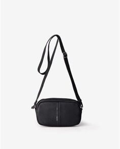 Черная сумка для мобильного телефона под кожу с задним карманом Slang, черный