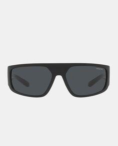 Черные мужские солнцезащитные очки прямоугольной формы с серыми линзами Arnette, черный