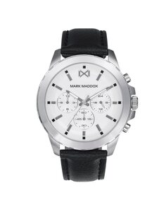Многофункциональные мужские часы Marais из стали с черным ремешком Mark Maddox, черный