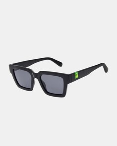 Черные квадратные мужские солнцезащитные очки Benetton, черный