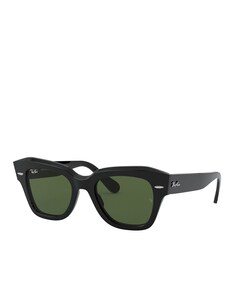 Черные солнцезащитные очки State Street Square из ацетата Ray-Ban, черный