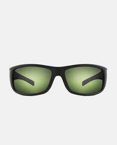 Черные прямоугольные солнцезащитные очки-унисекс с поляризационными линзами Polar, черный