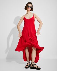 Длинное платье на бретелях Naëlle, красный