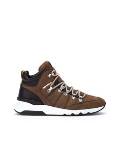 Мужские кожаные кроссовки с коричневыми шнурками Martinelli, коричневый