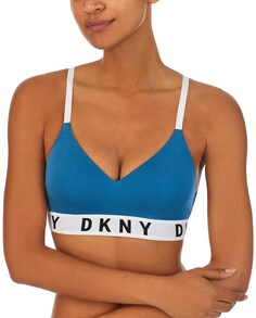 Бюстгальтер без косточек DKNY, синий