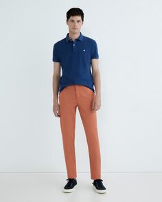 Мужские брюки чинос узкого кроя Brooksfield, оранжевый